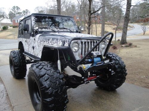 1997 jeep wrangler rock crawler 350 gm ramjet intake 1 tons stretched 44s 4.56s