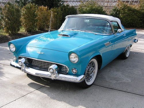 1956 ford thunderbird frame-off, nut and bold restoration- everything brand new!