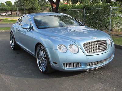 2007 bentley continental gt / one owner / low miles /  attractive light blue