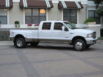 2006 ford f350 crewcab king ranch dually fx-4 4x4 diesel one owner loaded tx!