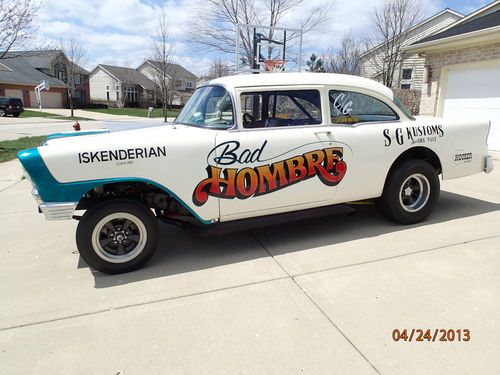 1956 chevy original 60's era straight axle gasser/street rod restored