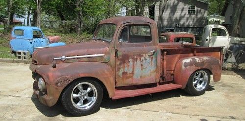 1952 ford f-100 swb shop truck cruiser hot rat rod short bed resto-rat rod f-5