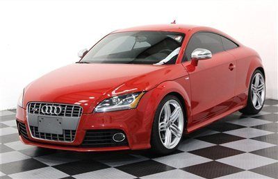 Tt s coupe bright red all wheel drive navigation xenons bluetooth very rare awd