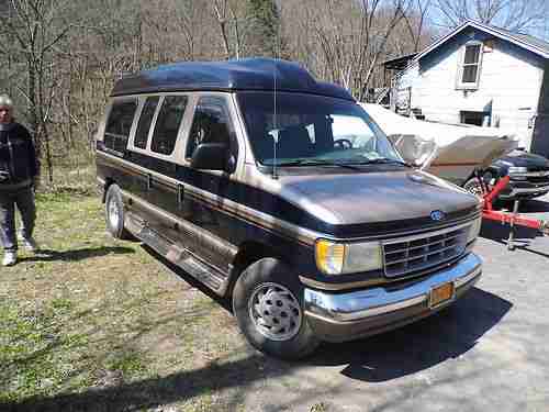 Sell used 1992 Ford E 150 Classic Conversion High Top Van ...