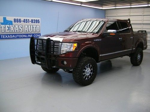 We finance!!!  2009 ford f-150 platinum 4x4 auto lift kit sync 20 rims tow sat!!