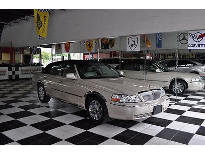 2003 lincoln town car cartier*florida car*1 owner*htd seat*chrome wheel*warranty