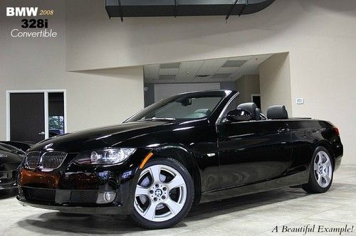 2008 bmw 328i convertible triple black ipod bluetooth one-owner! perfect! wow!!!