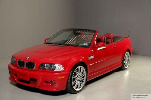 2006 bmw m3 convertible imola red nav 48k miles heatseats xenons hk prem pkg