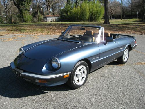 1986 alfa romeo spider veloce 115k new transmission! no rust! $8500 in receipts