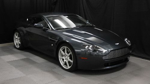 2008 aston martin v8 vantage coupe tempest blue with phantom grey interior