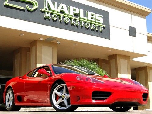 2003 ferrari 360 modena 6 speed manual, red painted calipers, ultra low miles!!!