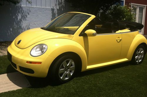 Cream puff vw beetle convertible 2007