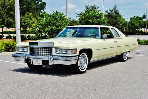 1 owner just 42000 miles 76 cadillac coupe deville right color very nice example
