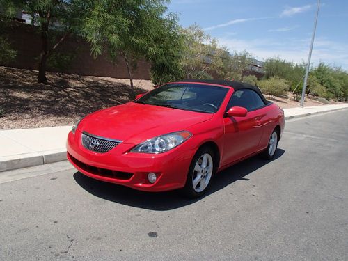 2005 toyota solara sle convertible 2dr red extra clean excellent 2006 2007 2004