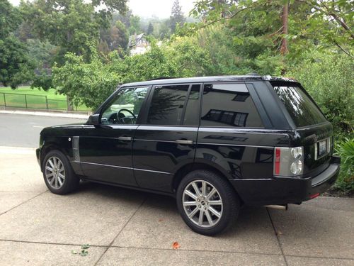 2007 land rover range rover supercharged sc blk blk all records 84k hwy perfect