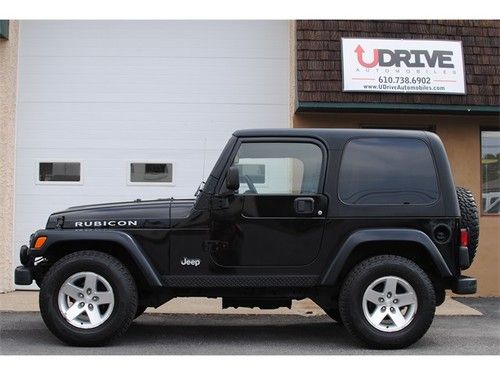 1 owner rubicon 5spd 4x4 dual top group hard top serv hist compass tcold a/c tem