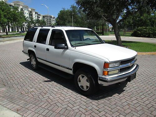 1999 chevy tahoe lt 4x4 leather barn doors heated seats low reserve exc cond