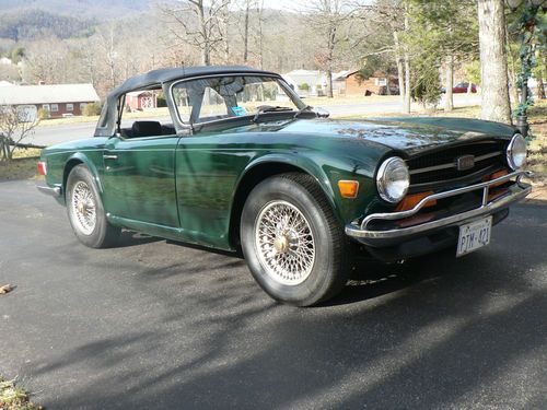 Tr6, 1973, brg, convertible, body-off restoration, low mileage