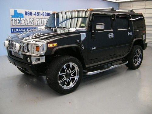 We finance!!!  2007 hummer h2 4x4 roof heated leather bose tow cd texas auto