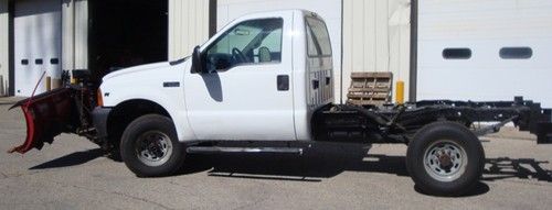 Ford f-250 cab abd chassis with western snow plow