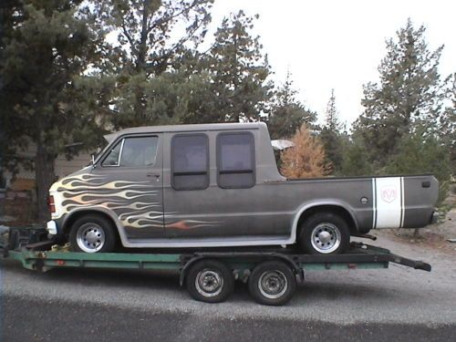 One of a kind custom 1979 dodge van / pickup truck