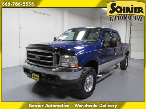 2003 ford f-250 xlt super duty crew cab blue trailer hitch bed liner