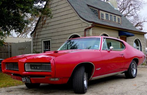 1968 gto, original owner, solar red, great condition!