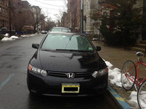 2007 honda civic ex coupe 2-door, automatic,  black;  58,650 miles; new tires