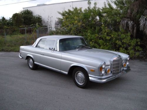 1969 mercedes benz 280se coupe automatic with a/c db180 silver
