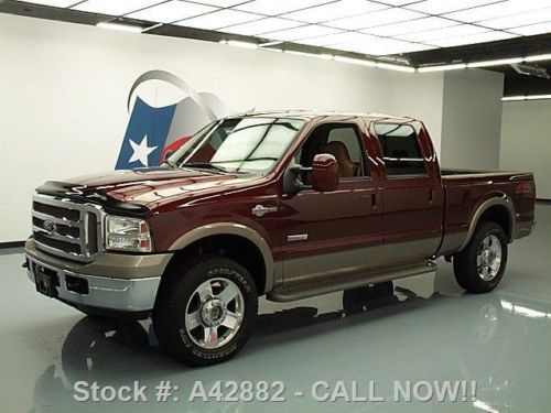 2006 ford f-250 king ranch crew diesel fx4 4x4 20&#039;s 74k texas direct auto