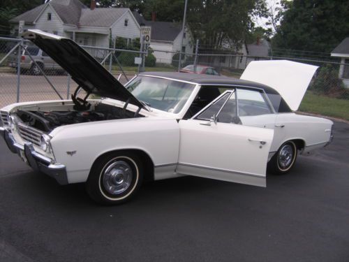 67 chevy malibu 4dr hardtop sport with low miles !! very nice&gt;&gt;&gt;