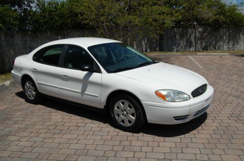2004 ford taurus lx 3.0l v6 white clean title highway miles very good condition