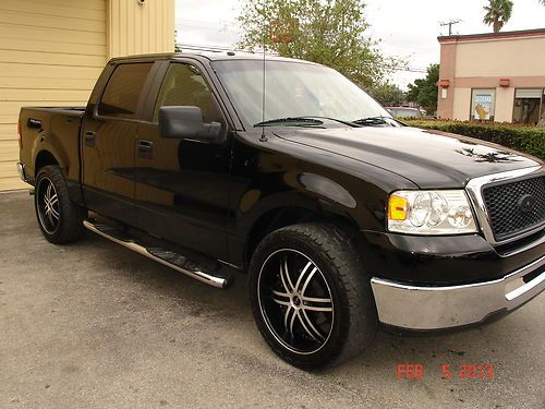 2007 ford f150 xlt 5.4l v8 supercrew cab black great  conditions