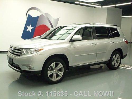 2013 toyota highlander limited sunroof leather rear cam texas direct auto