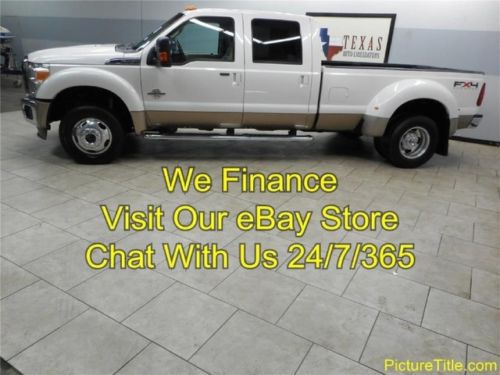 2011 f450 lariat 4x4 dually 6.7 diesel heat cool seats leather we finance texas