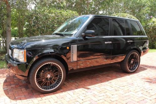 2004 land rover range rover hse awd-fla-kept-cold weather package-24-in asanti&#039;s