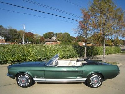 1967 ford mustang convertible 289 v8 c-code manual tranny