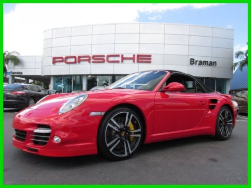 11 certified guards red turbo s 3.8l h6 convertible *carbon fiber brake handle