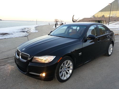 2011 bmw 328i xdrive black 4x4 sedan only 12k miles navigation no reserve!!!!