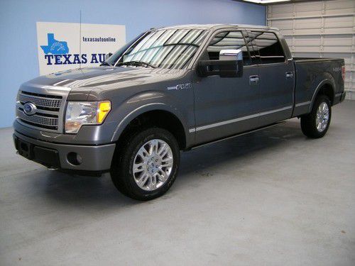 We finance!!!  2010 ford f-150 crew platinum 4x4 roof nav rcam sony sync tow 6cd