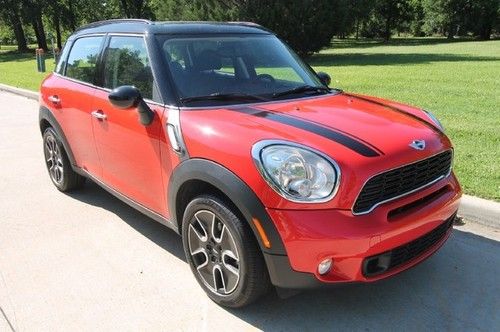 12 countryman red black leather 16k miles 6 speed turbo manual we finance texas