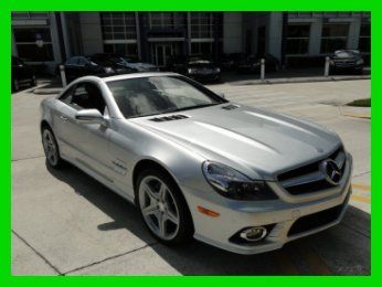 2011 sl550 amgsport, silver/red leather,panoroof,cpo 100,000 mile warranty,l@@k