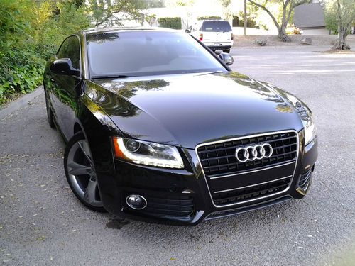 2009 audi a5 quattro s-line coupe 2-door 3.2l black