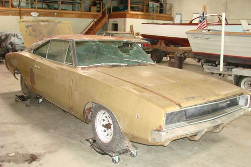1968 charger general lee 68 69 + coronet parts car with running 318 w/ a+ frame