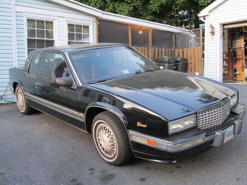 1991 cadillac eldorado 2 door sedan-new paint job (black) sharp looking car