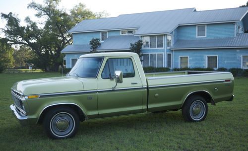 Ford f-150 pick up truck  jade green/chrome yellow  unrestored original beauty.