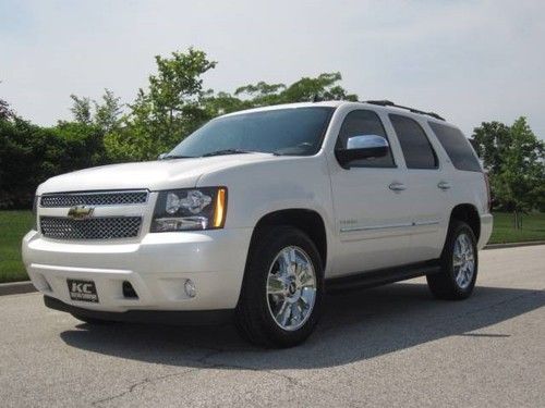 Tahoe ltz 4x4 leather heated nav 20" chrome dvd sunroof back up cam boards 1 own