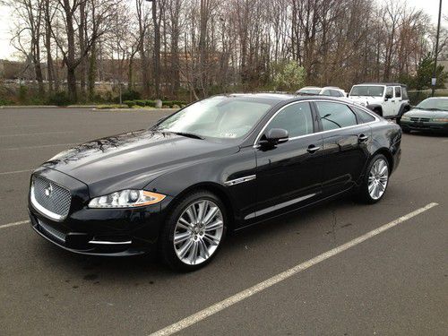 2012 jaguar xjl supercharged 500 hp black excellent condition garage kept