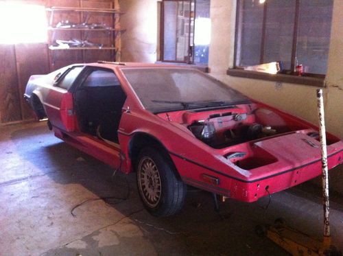 1985 lotus esprit turbo frame and body,  rolling chassis.