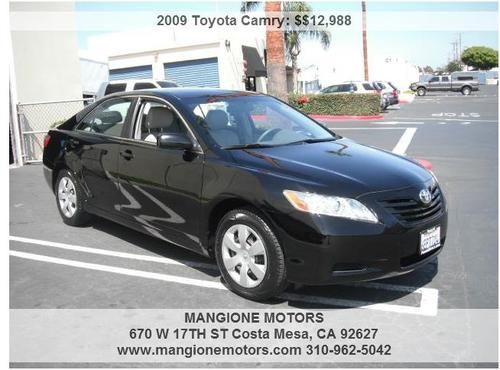 2009 toyota camry le sedan clean carfax with service records